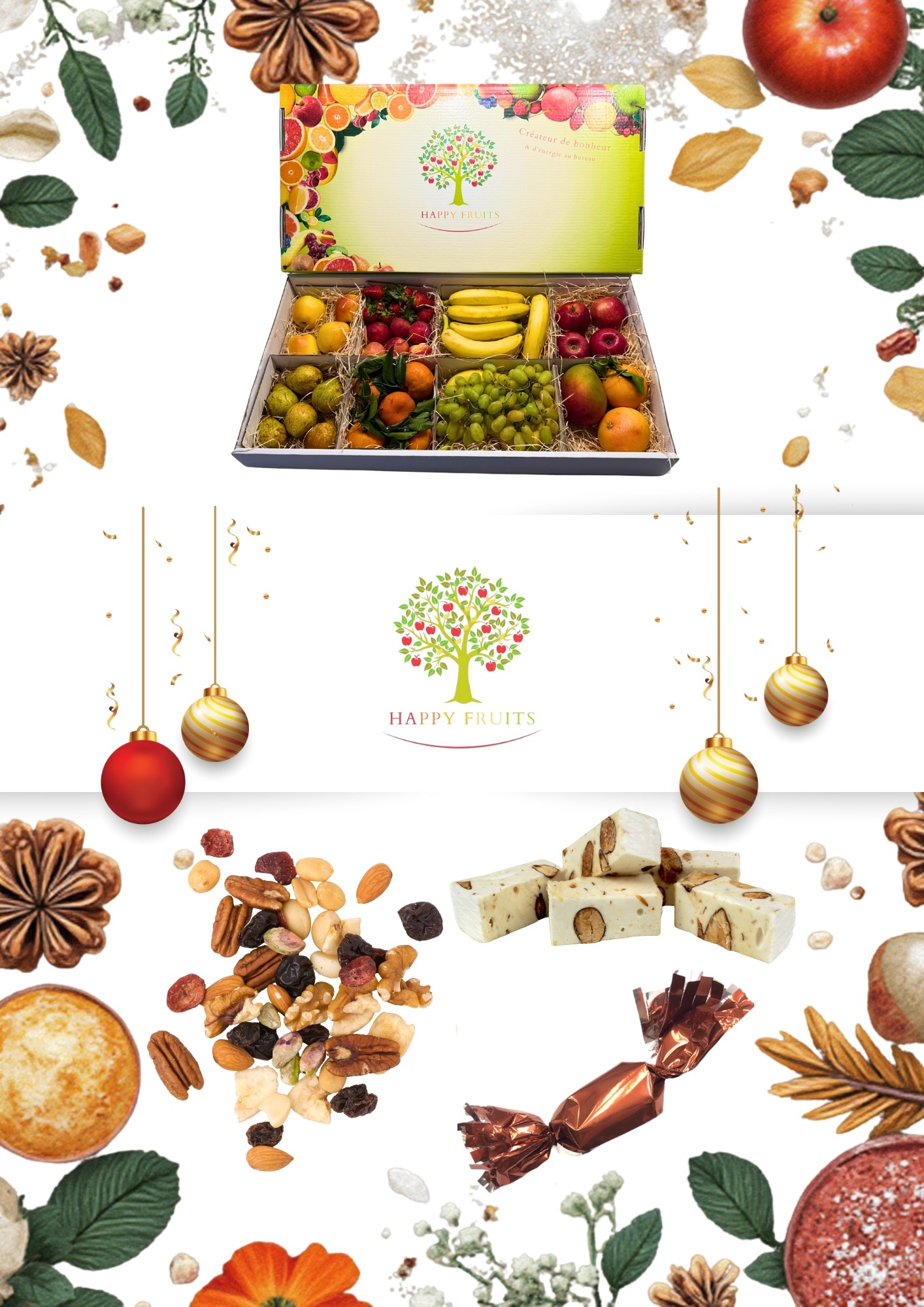 Happy fruits panier fetes entreprise